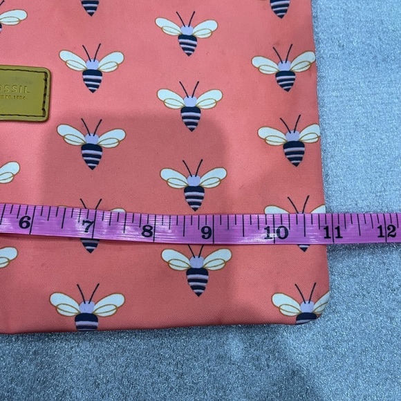 Fossil Coral Bee Print PVC Makeup Pouch - Picture 6 of 7